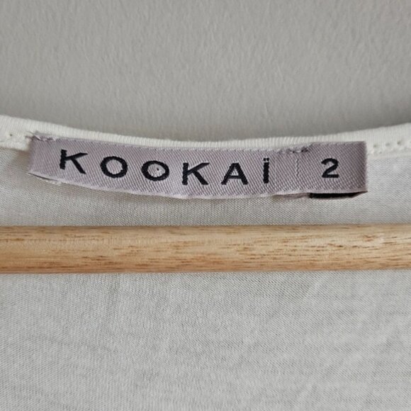 KOOKAI ruched hot pink mesh t-shirt dress - Picture 5 of 8